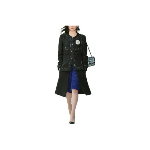 CHANEL Coats Women's Black