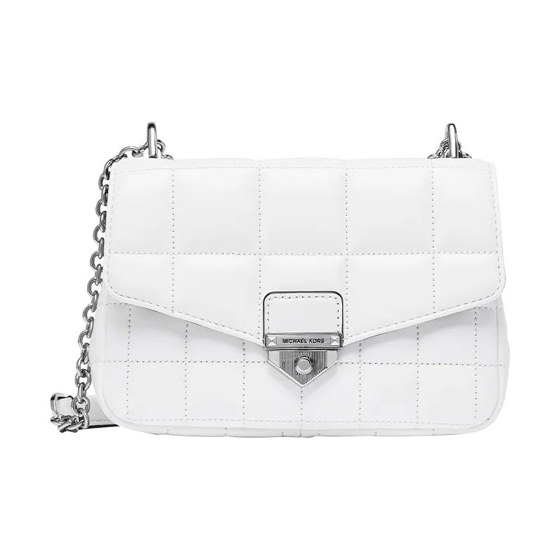 MICHAEL KORS Soho Sheepskin Shoulder Bag Women's Pure White-0