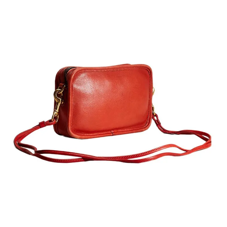COACH Carnival Leather Crossbody Bag, Shoulder Bag Small Size Women's Red-1