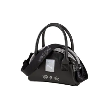 PUMA Polyurethane Handbag, Shoulder Bag, Crossbody Bag Mini Women's Pure Black