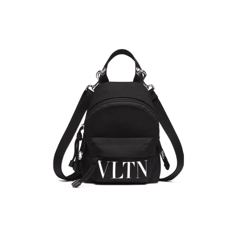Valentino VLTN Nylon Backpack Mini Unisex Black, White-0