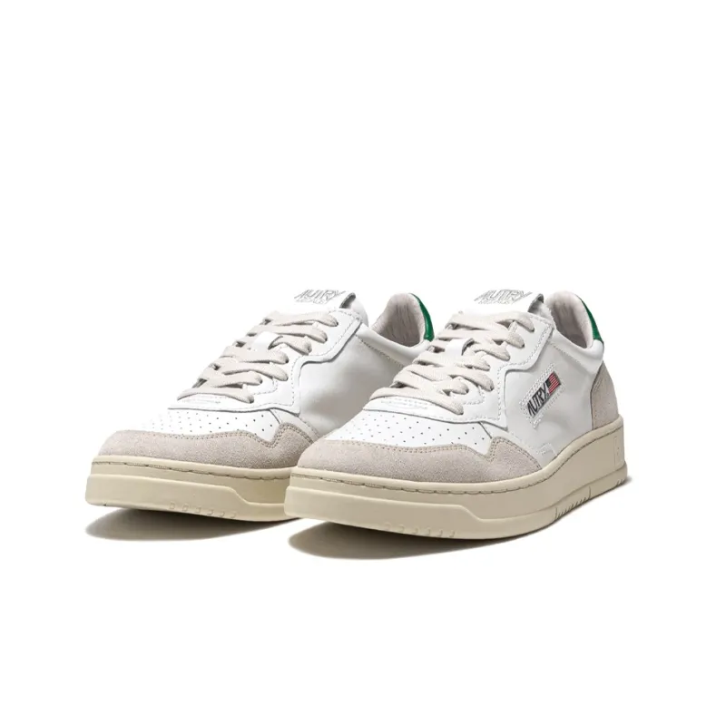 AUTRY Medalist Leather Low White Amazon Beige-1