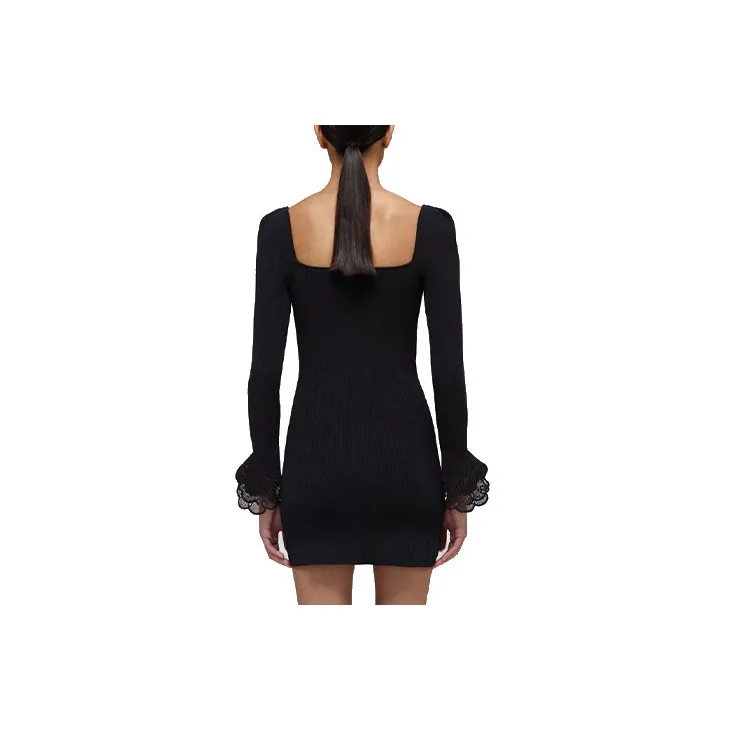 Self portrait Long Sleeved Dresses Women's Black-1