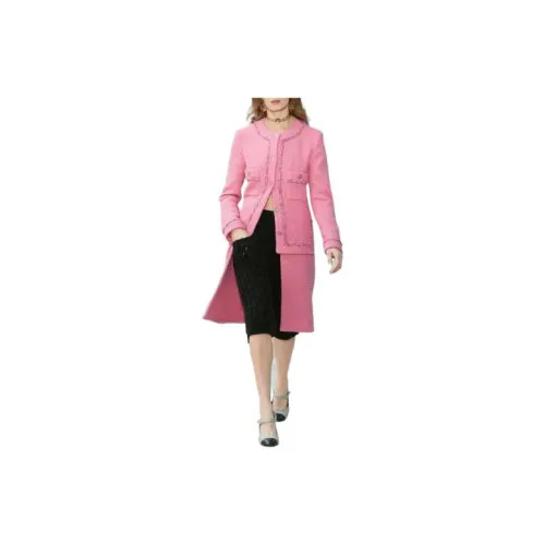 CHANEL Coats Women's Pink