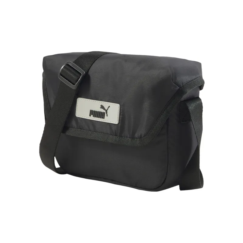 PUMA Fabric Messenger Bag Shoulder Bag Crossbody Bag Women's Pure Black-0