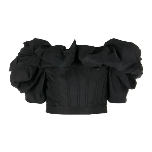 Alexander McQueen Crop Tops Women's Black
