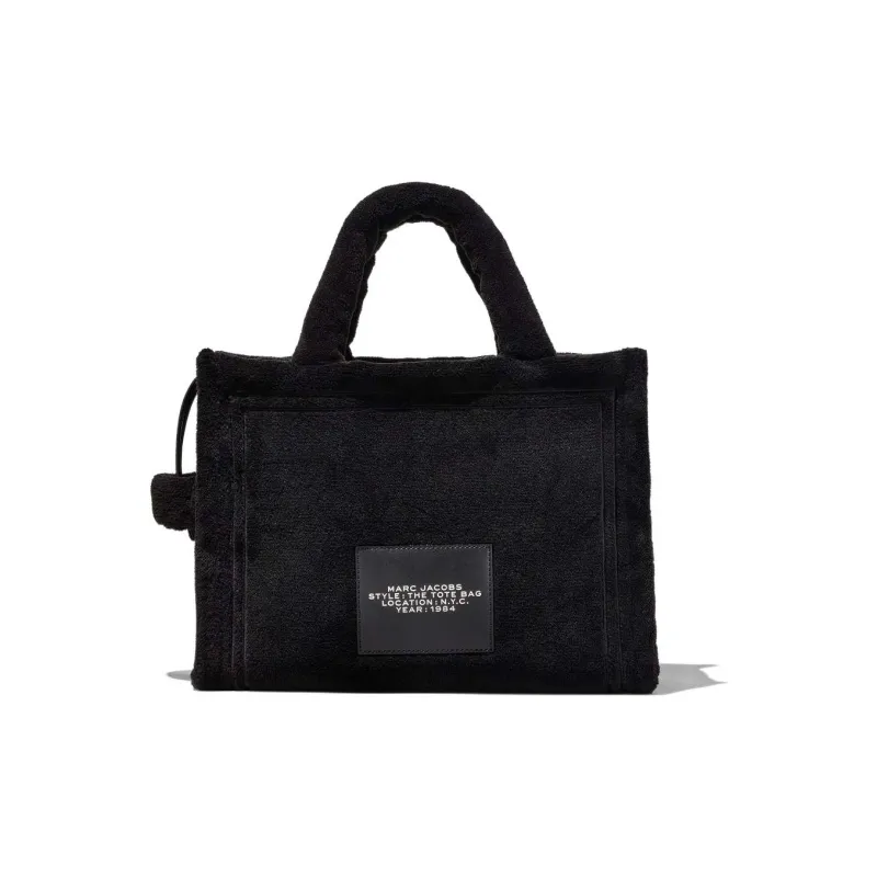 MARC JACOBS Terry Fabric Tote Crossbody Bag Trumpets Women's Black-2