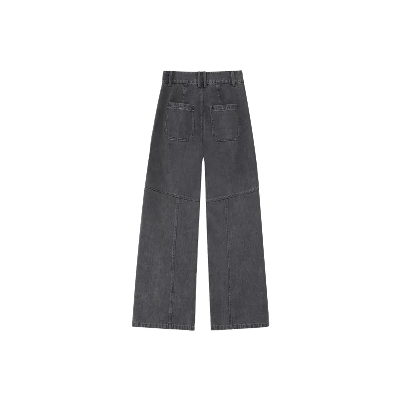 AnnoMundi Wide Leg Jeans Women's Dark Gray-1