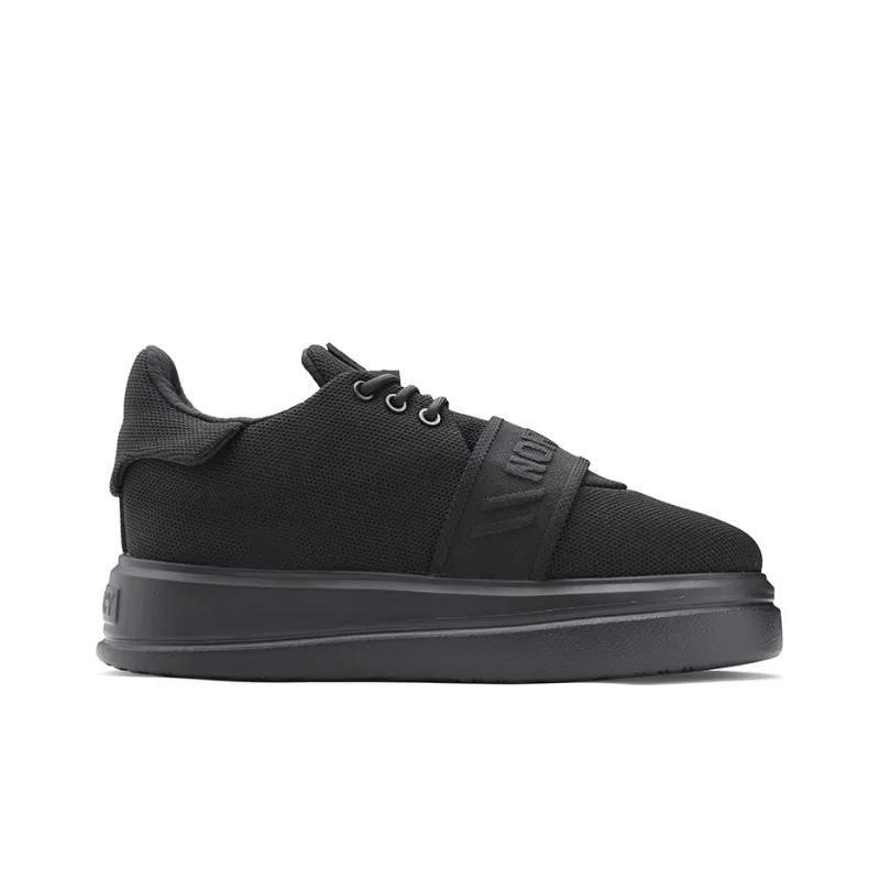 NORVINCY Low-Top Stylish Skateboarding Shoes Unisex Black-1