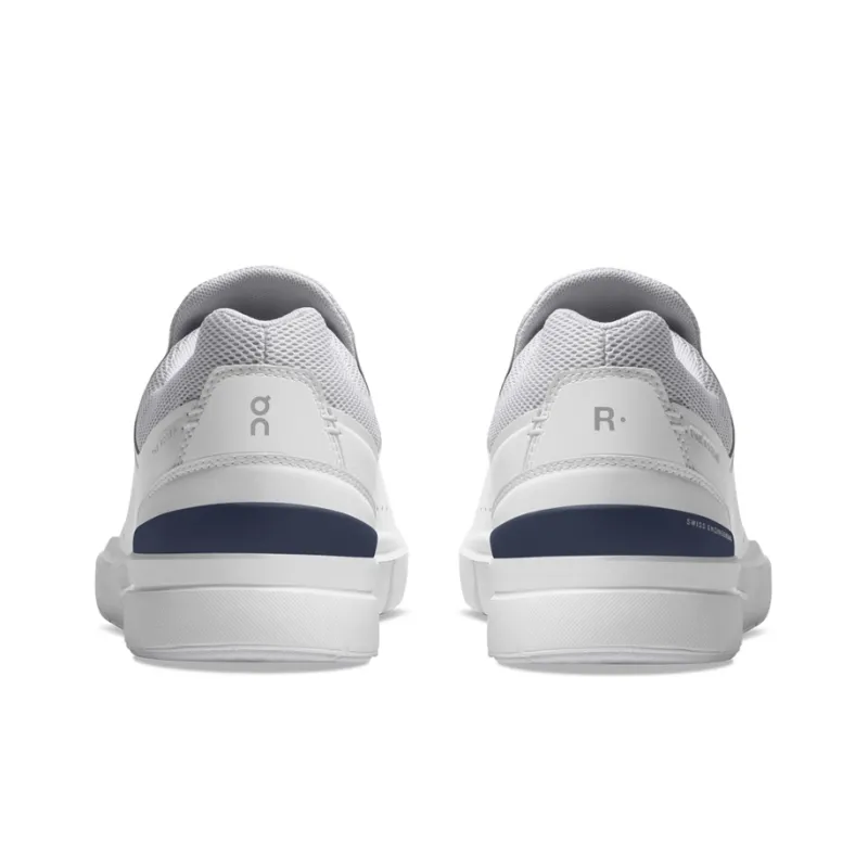 On THE ROGER Slip Resistant Cushioning Wear Resistant Lightweight Low Top Skateboard Shoes Men's White Ink Black-4