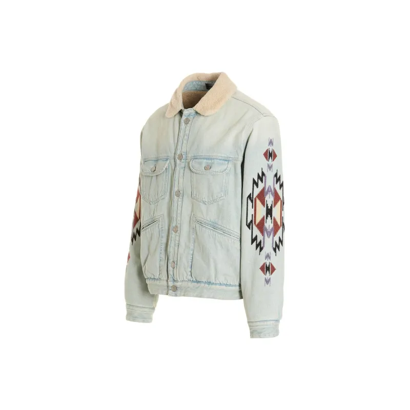 ISABEL MARANT Denim Jackets Men Blue-2
