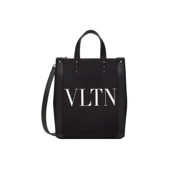Valentino Canvas Handbag Mini Men's Black/White