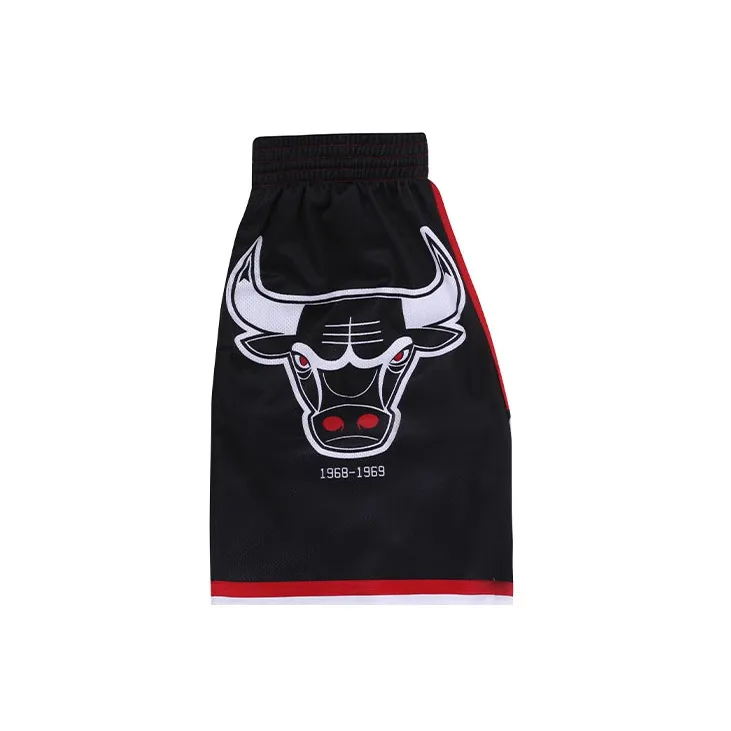 Mitchell & Ness x Big Face5.0 Basketball Shorts Men's Multicolor Black Red-3