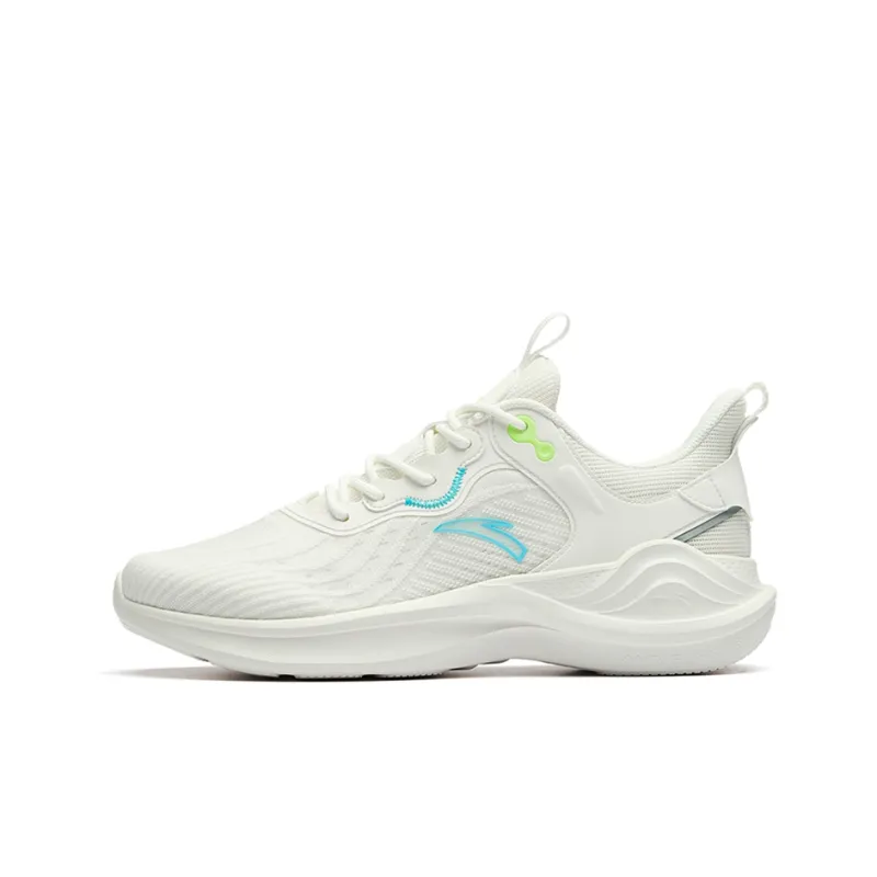 Anta Shock Absorbers Slip Resistant, Abrasion Resistant, Lightweight Low Top Running Shoes Men's White-0
