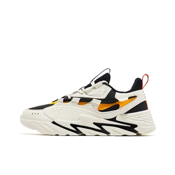 Erke Shock Absorbers With Slip Resistant And Abrasion Resistant Properties Low Top Running Shoes White Black
