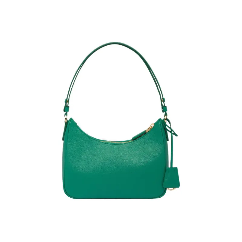 PRADA Hobo Saffiano Leather Shoulder Bag Handbag Shoulder Bag Women's Mango-1