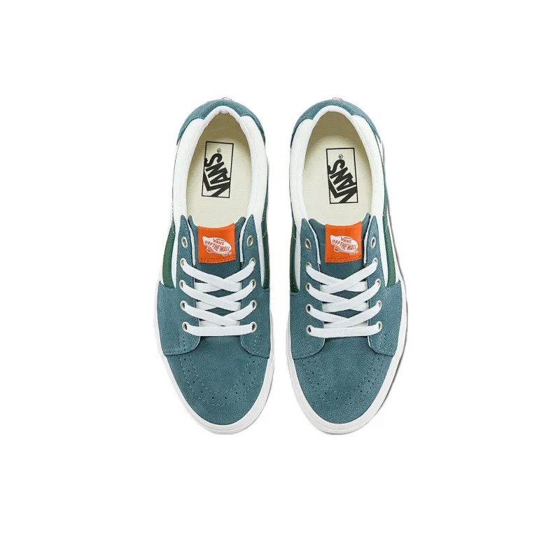 Vans SK8 Low Low Tops Casual Skateboarding Shoes Unisex White Green-2