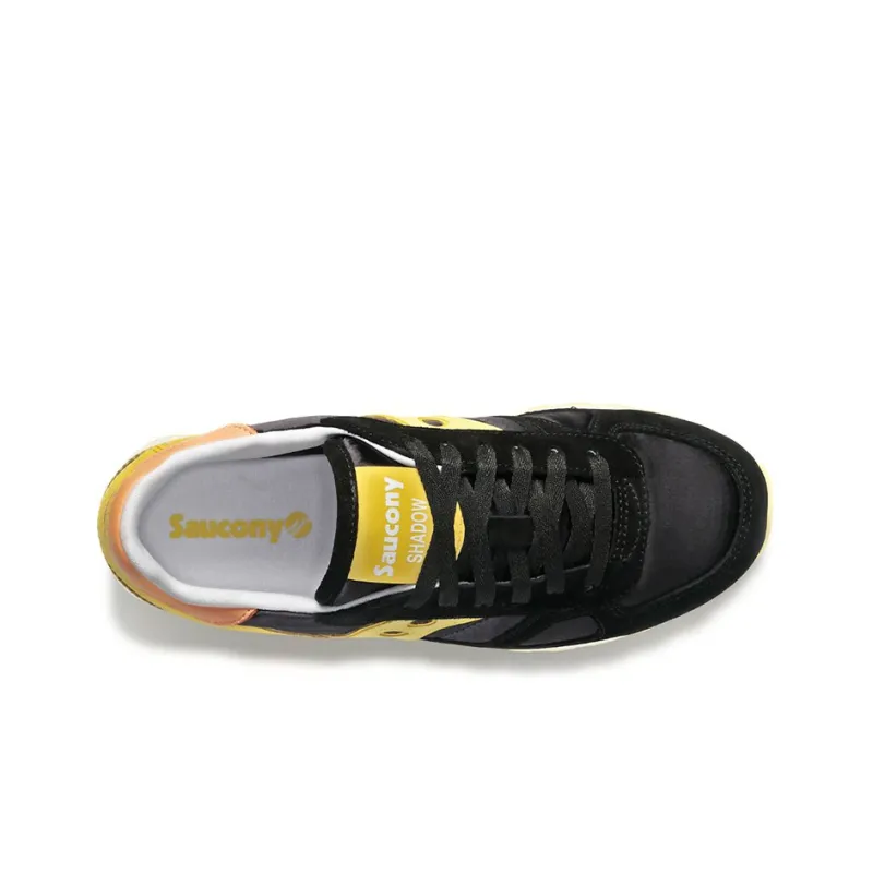saucony Shadow Original Black Yellow Orange Women's-3