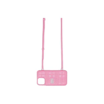 Burberry Quilted Lambskin Lola IPhone 13 Pro Phone Case With Strap Primrose Pink