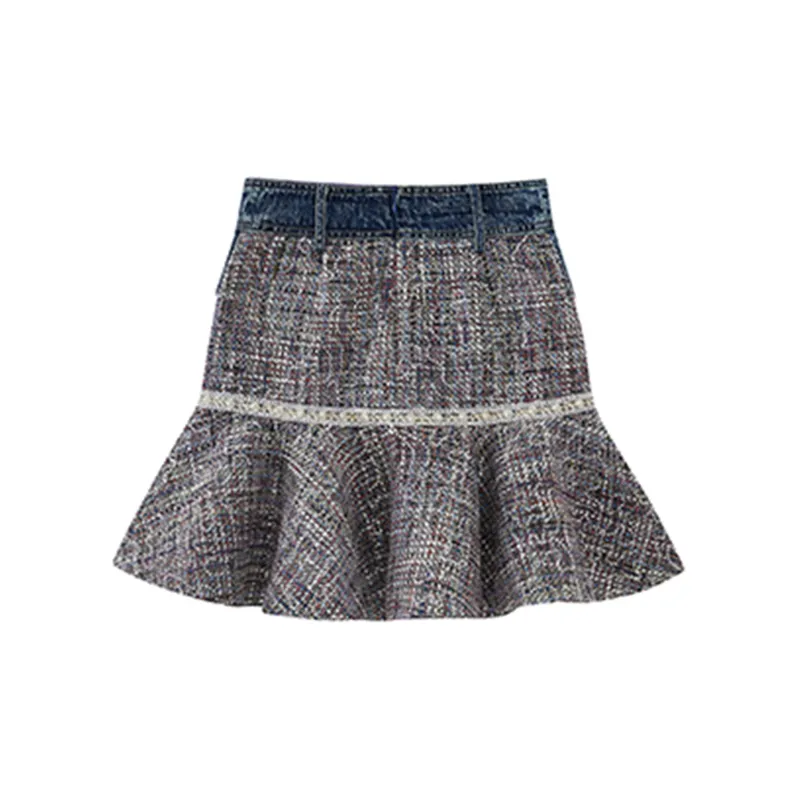 LULUALWAYS Cropped Skirt Light Purple-1