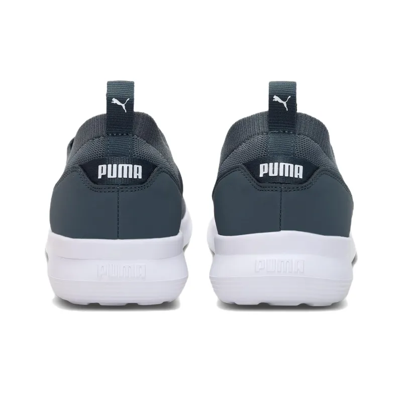 PUMA Lqd Flash Cushioning Anti-Slip And Wear-Resistant Low-Top Running Shoes Men's Blue White-3