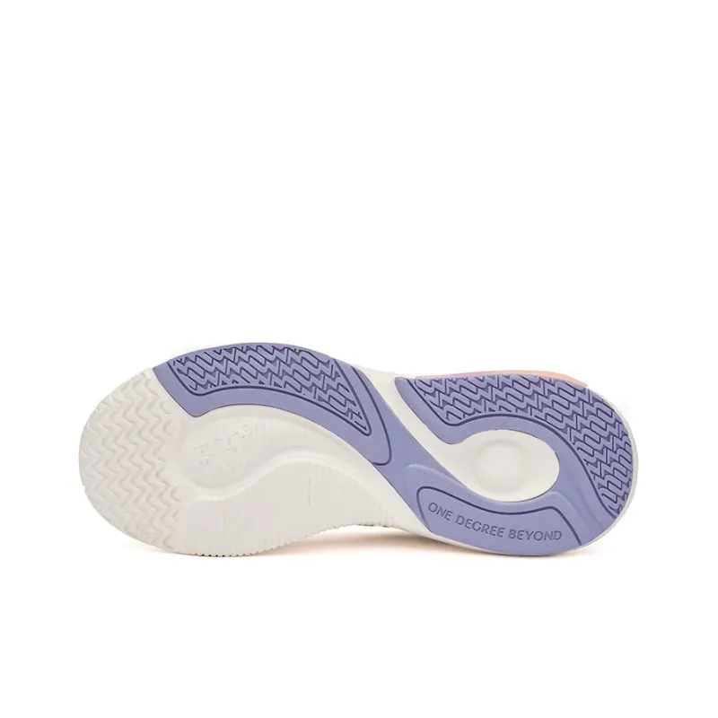 361° Casual Shoes Women's Low Top Feather White/Pink Purple Gray-4