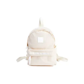Kappa Fabric Handbag, Backpack, Travel Bag Regular Women's Birch White