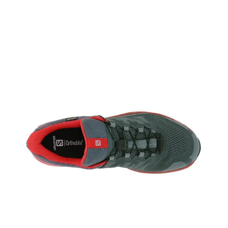 SALOMON Xa Discovery Gt Low-Top Trekking Shoes Men's Gray Red-2