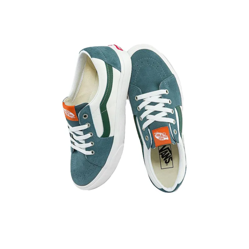 Vans SK8 Low Low Tops Casual Skateboarding Shoes Unisex White Green-3