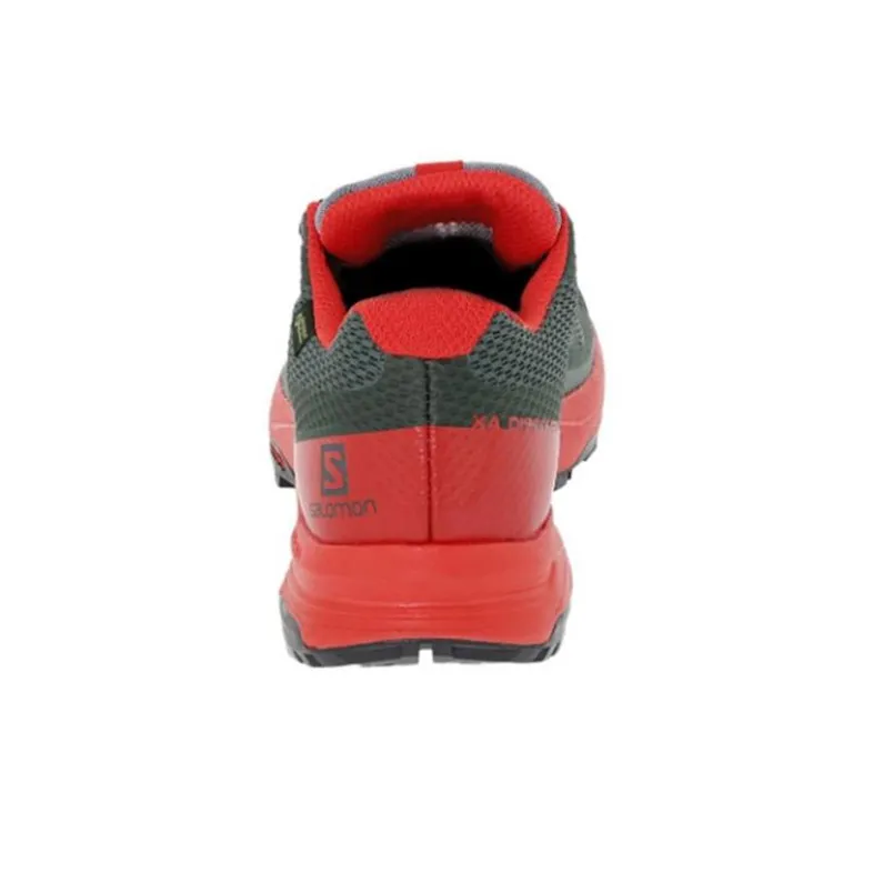 SALOMON Xa Discovery Gt Low-Top Trekking Shoes Men's Gray Red-3