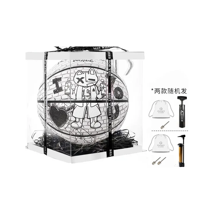 Kuangmi x VOGTEE Microfiber Leather Basketball Black White Size 7 Training Unisex-8