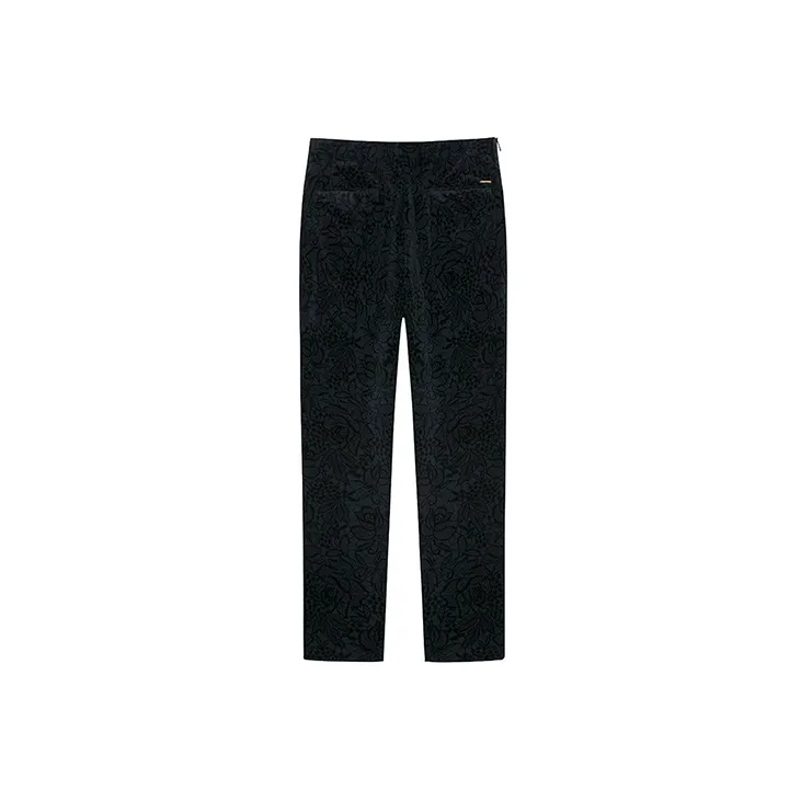DAVID NAMAN Straight Casual Pants Men's Navy Blue-1