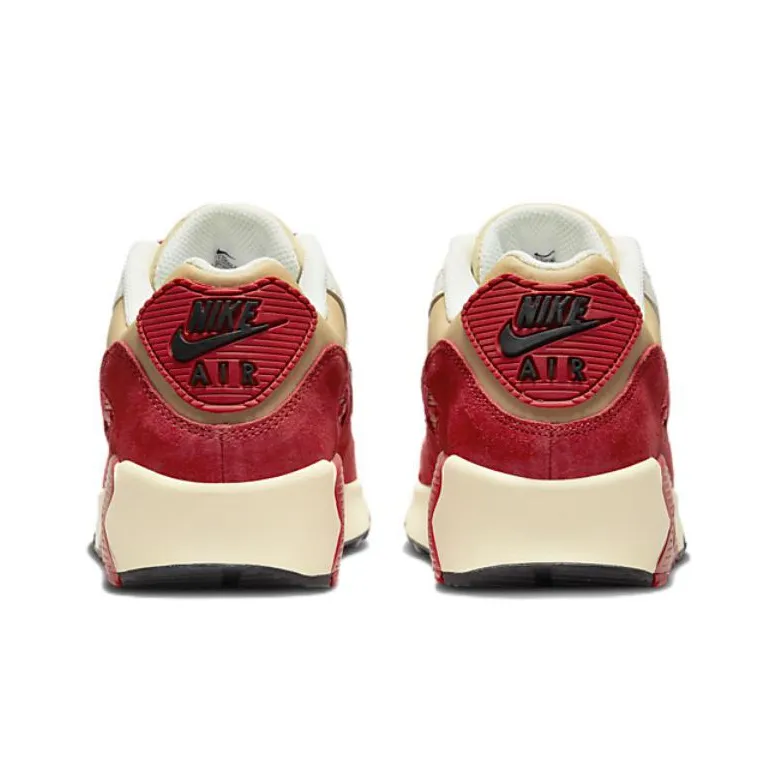 Nike Air Max 90 Leather Sesame Red Clay GS-4