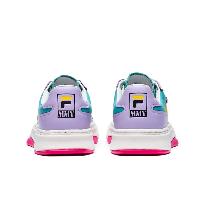 MIHARA YASUHIRO x FILA FM-4 -4 Wear-Resistant Low-Top Skateboard Shoes Women's Blue Green Purple-4