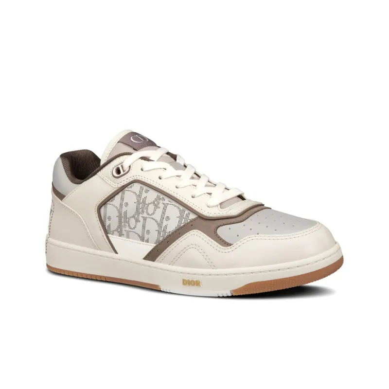 DIOR B27 Low By Birkenstock Cream Greige Greige DIOR Oblique-1