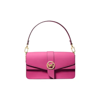 MICHAEL KORS Greenwich Cow Leather Handbag, Shoulder Bag Women's Rose Red