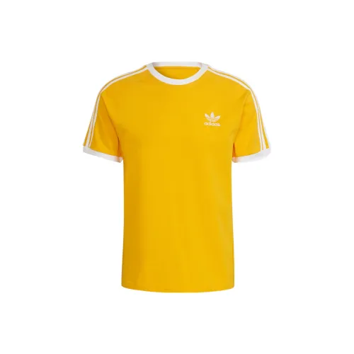 Adidas Originals 3-Stripes T-Shirts Men Yellow