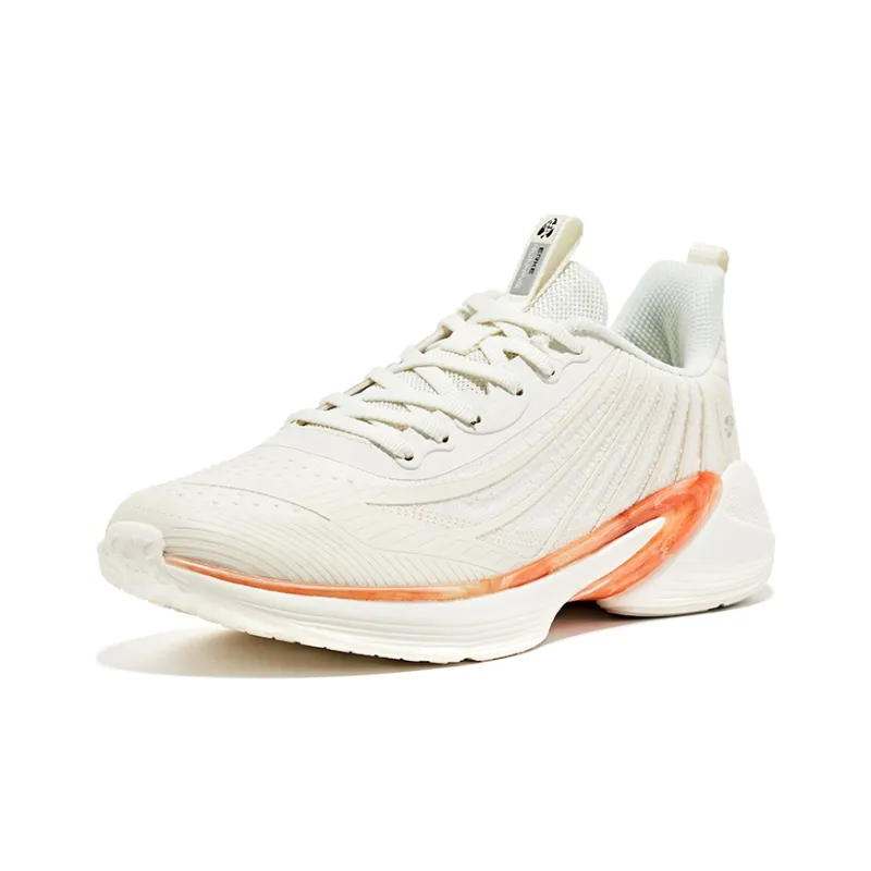 Erke Low Top Running Shoes Women's Ivory White-2