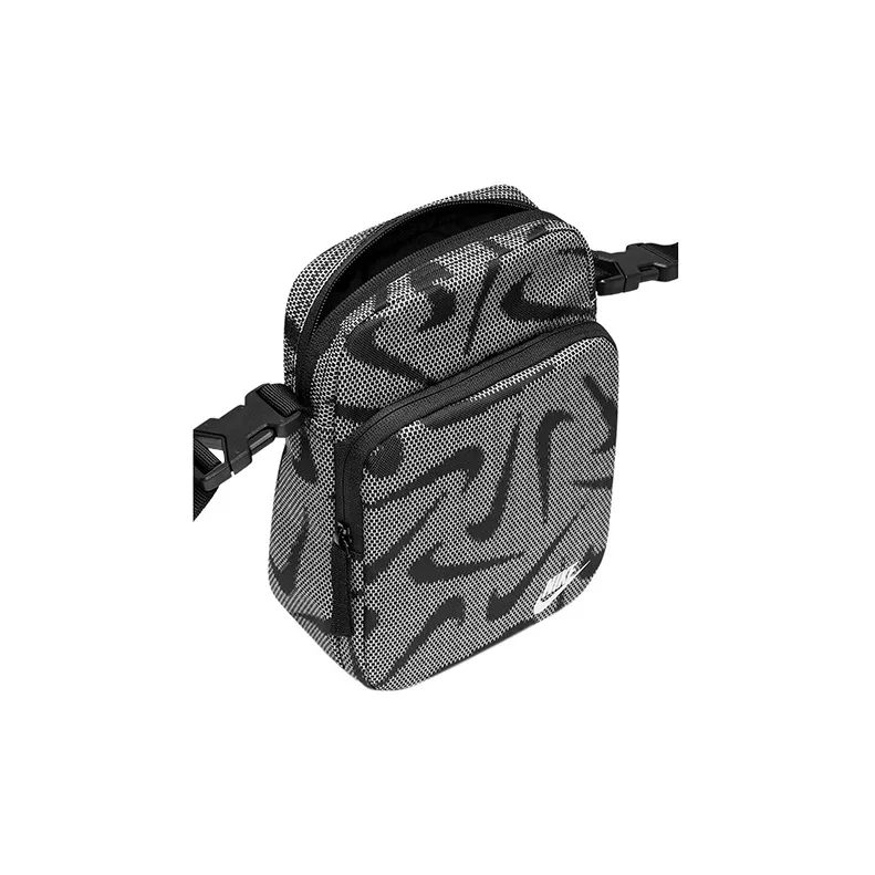 Nike Fabric Crossbody Bag Regular Unisex Black White-4