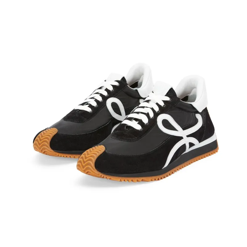 LOEWE Flow Runner Sneakers Black White-2