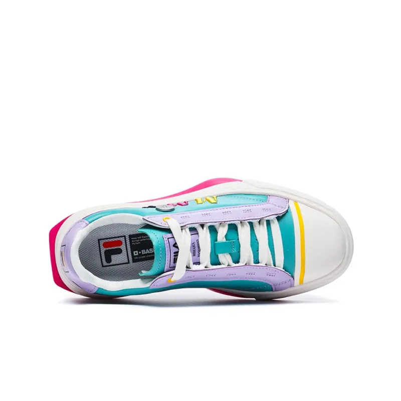 MIHARA YASUHIRO x FILA FM-4 -4 Wear-Resistant Low-Top Skateboard Shoes Women's Blue Green Purple-3