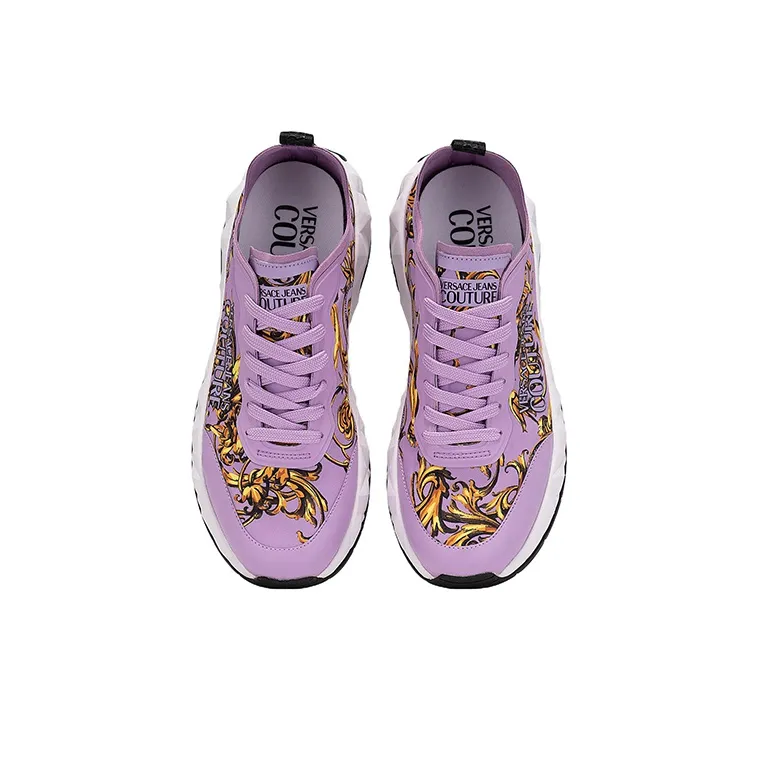 VERSACE JEANS Casual Shoes Women's Low Top Purple-4