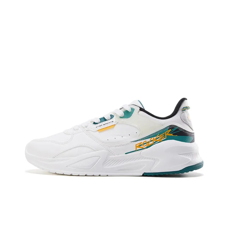 XTEP Running Shoes Men Low Top Sail White/Velvet Pine-0