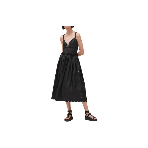 HERMES Sleeveless Dresses Women's Black