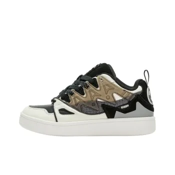 COPPOLELLA x Kappa Wear Resistant Low Top Skateboard Shoes Unisex White Black Brown