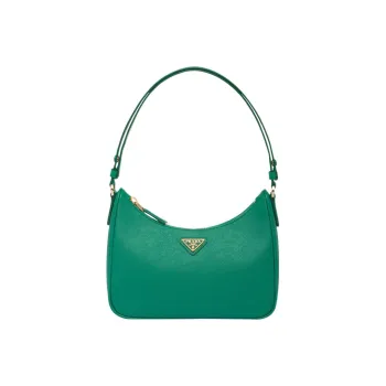 PRADA Hobo Saffiano Leather Shoulder Bag Handbag Shoulder Bag Women's Mango
