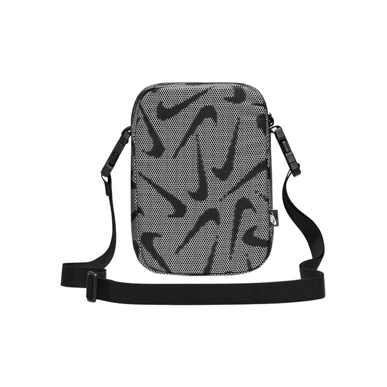 Nike Fabric Crossbody Bag Regular Unisex Black White-2