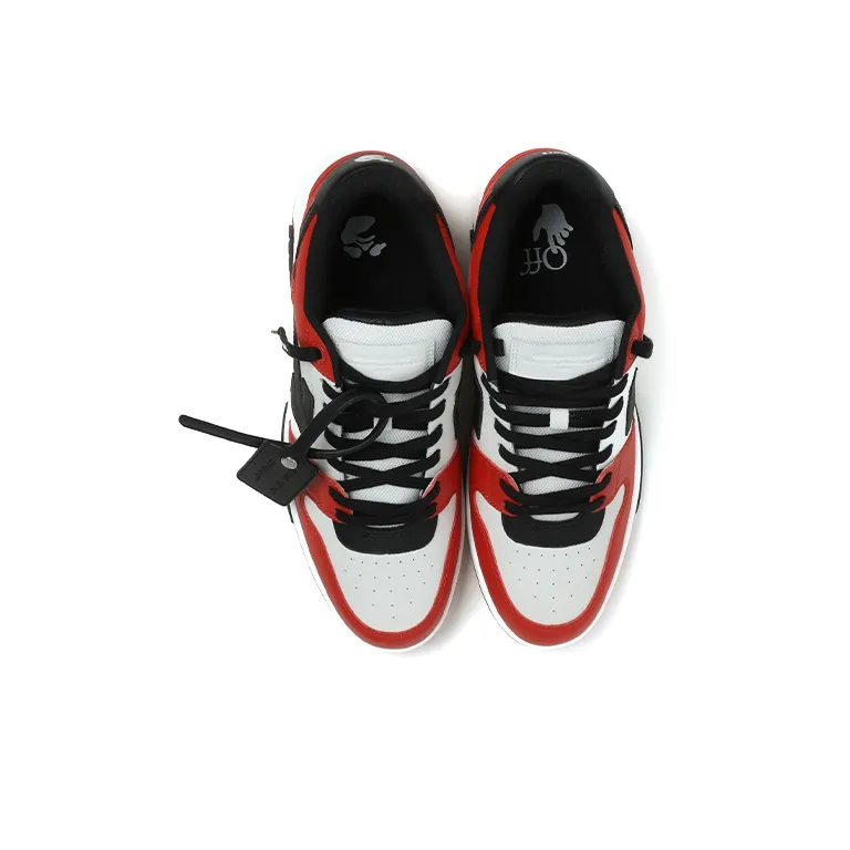 OFF WHITE Out Of Office Low Top Sneaker 'Red Black White'-3