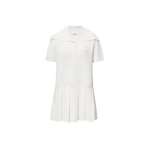 D'zzit Short-Sleeved Dresses Women's White