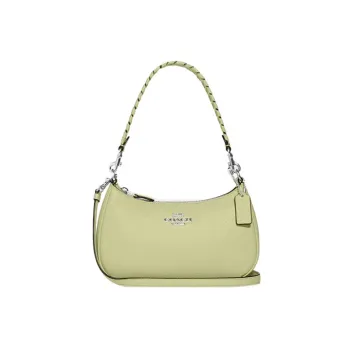 COACH Teri Cow Leather Handbag, Shoulder Bag Medium Size Women's Lime Green